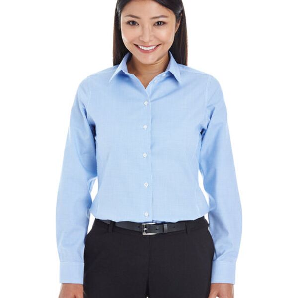 Ladies' Crown Collection® Royal Dobby Woven Shirt Thumbnail