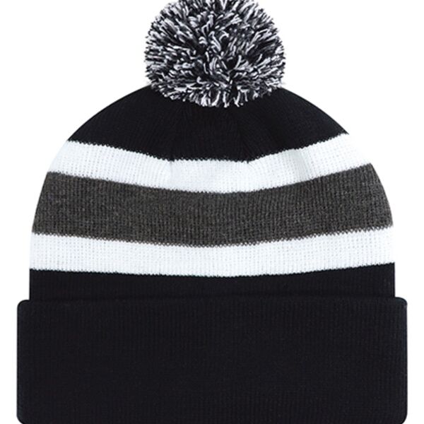 Bardown Stripe Rib Acrylic Cuff Toque Thumbnail