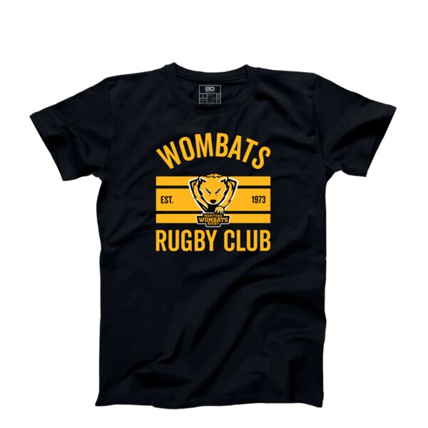 Manitoba Rugby Adult Tripple Deke T-Shirt Black Thumbnail