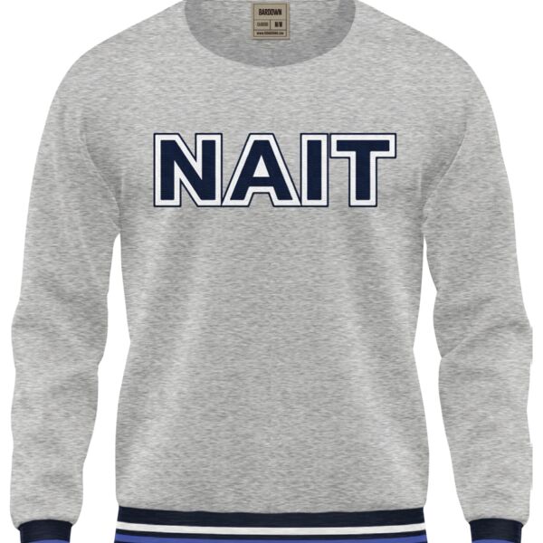 NAIT Fleece Solid Crewneck (Grey Pepper) Thumbnail