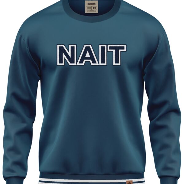 NAIT Fleece Solid Crewneck (Deep Ocean Blue) Thumbnail