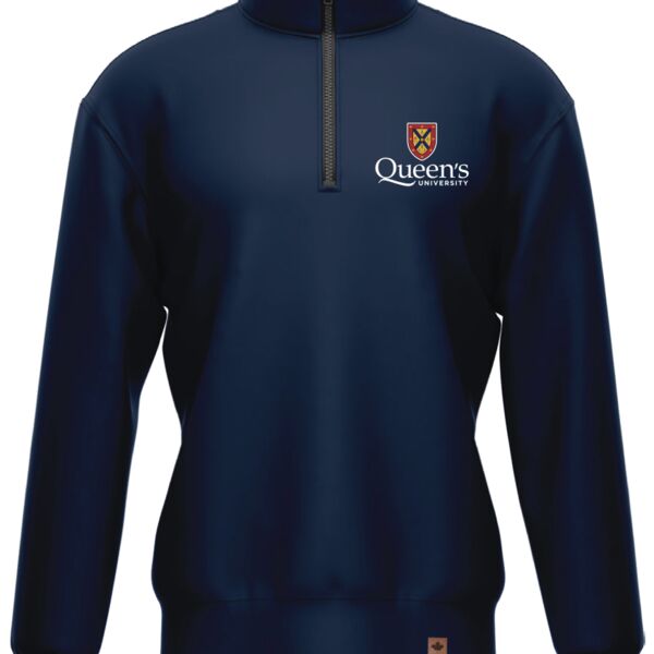 Queen's University Fleece 1/4 Zip (Navy) Thumbnail