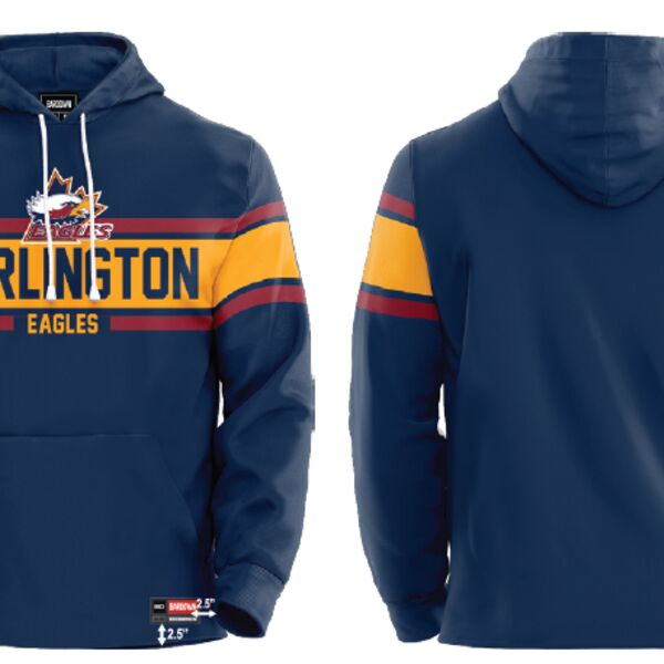 Burlington Eagles Custom Stripe Show Hoodie Sublimated Thumbnail