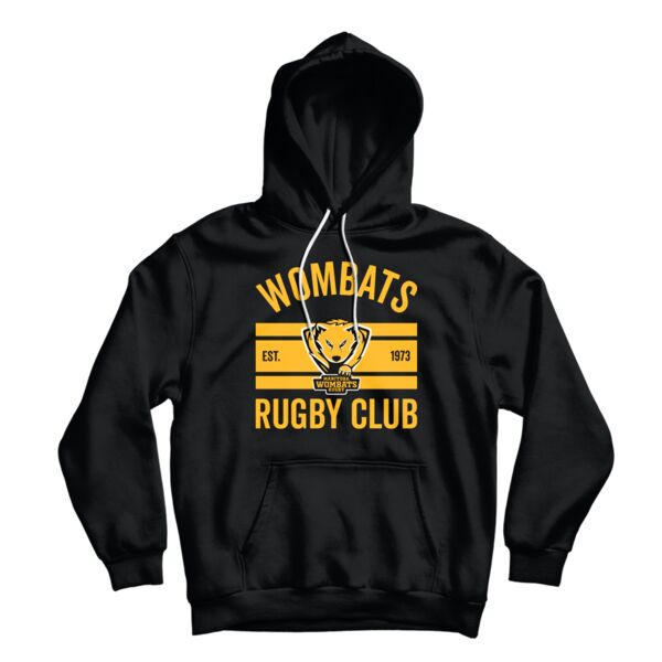 Manitoba Tripple Deke Adult Hoodie Black Thumbnail