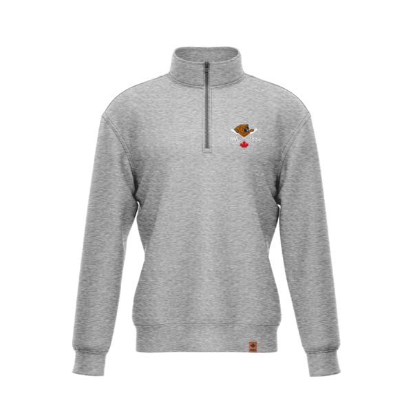 James Bay Athletic Association Adult Classic 1/4 Zip Grey Thumbnail