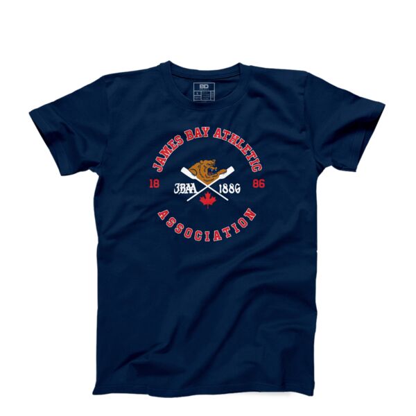 James Bay Athletic Association Youth Face-off-Tshirt Navy Thumbnail