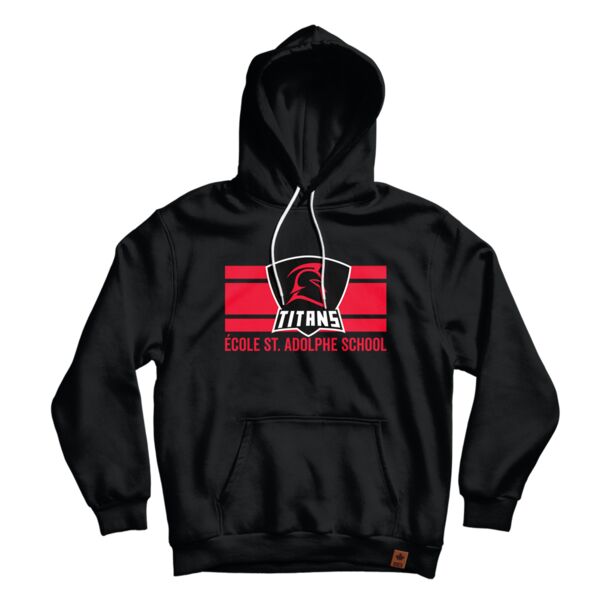 École St. Adolphe School Student Tripple Deke Hoodie Adult Black Thumbnail