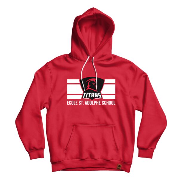 École St. Adolphe School Student Tripple Deke Hoodie Adult Red Thumbnail