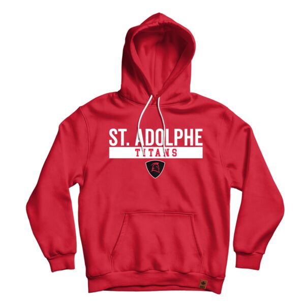 École St. Adolphe School Student Locker Room Hoodie Youth Red Thumbnail
