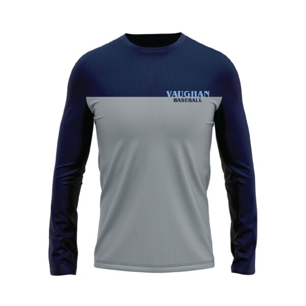 Performance Long Sleeve T-shirt Youth Navy Thumbnail