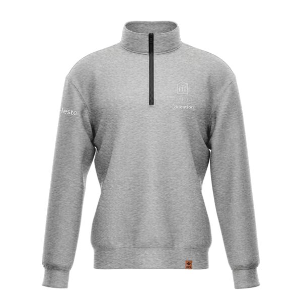 Uottawa Classic 1/4 Zip Grey French Thumbnail