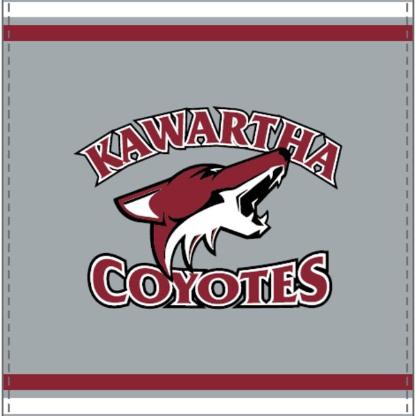 Kawartha Coyotes Sherpa Blanket Grey Thumbnail