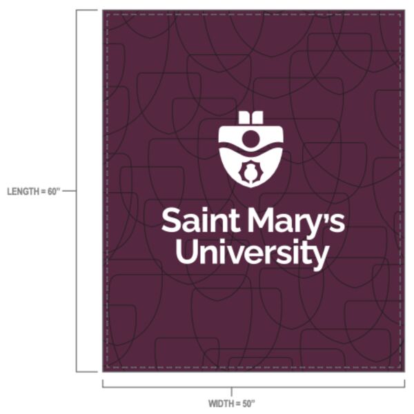 Saint Mary's University Sublimated Blanket (SMU) Thumbnail