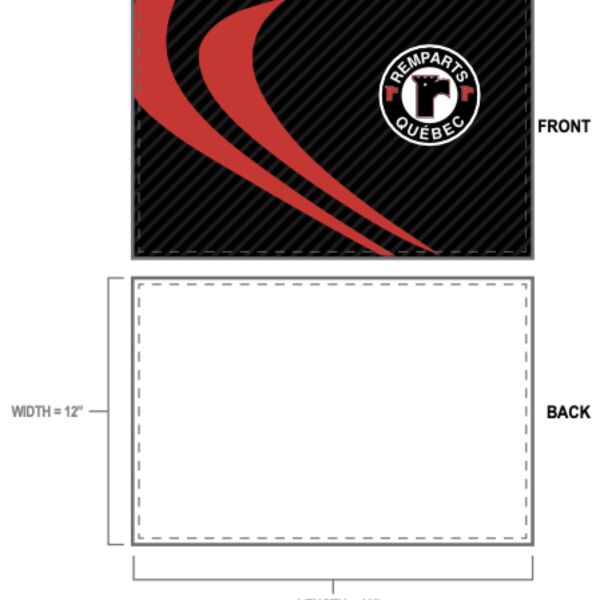 Quebec Remparts Sublimated Skate Towel Thumbnail