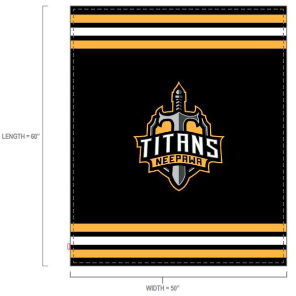 Neepawa Titans Fleece blanket Thumbnail
