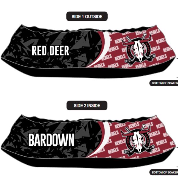 Red Deer Rebel Sublimated Skate Soaker Thumbnail