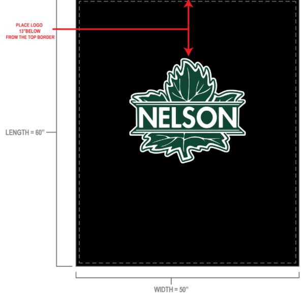 Nelson Leafs Delux Sherpa Sublimated Fleece Blanket Thumbnail