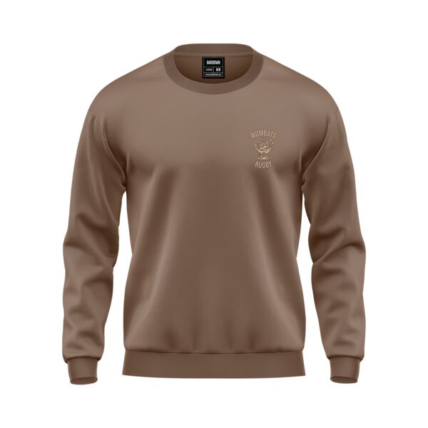 Manitoba Rugby Wombats Classic Crewneck Brown Youth Thumbnail