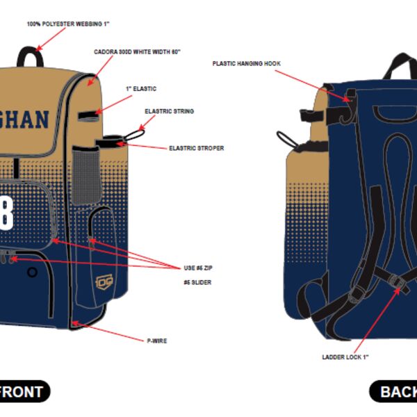Vaughan Vikings HPP Baseball Bag Thumbnail