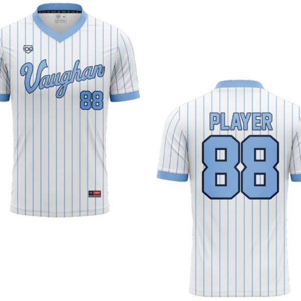 Vikings Sublimated V-Neck Baseball Jersey Thumbnail