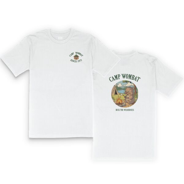 Camp Wombat T-shirt - White Thumbnail
