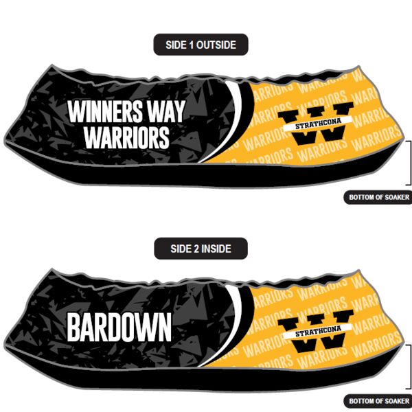 Fort Saskatchewan Strathcona Skate Soakers Black - Youth Thumbnail