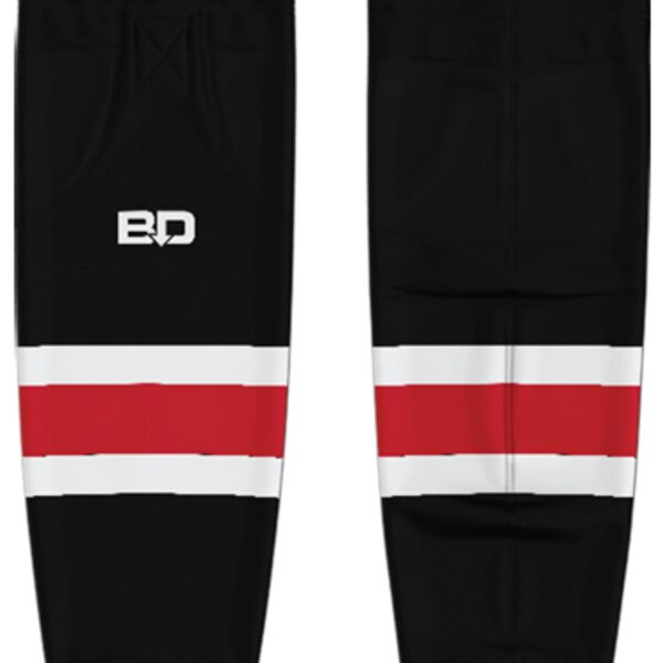 Stouffville Clippers Cut & Sew Hockey Socks Black - YOUTH Thumbnail