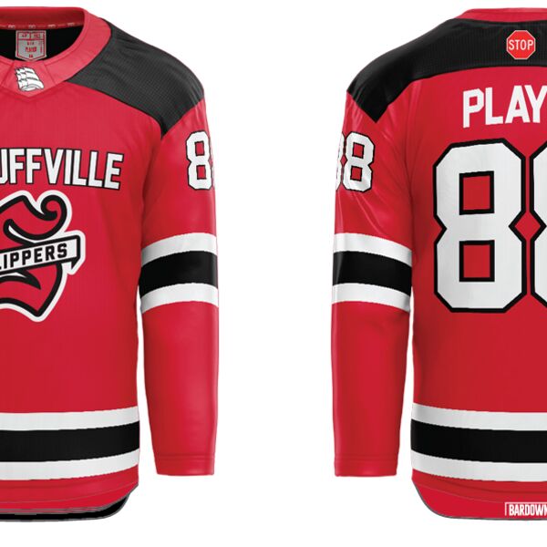 Stouffville Clippers Cut & Sew Jersey Red - Adult Thumbnail