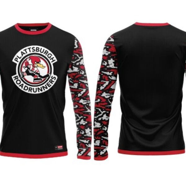 Plattsburgh Youth Hockey Association  Sublimated (Camo) Long Sleeve - Youth  Thumbnail