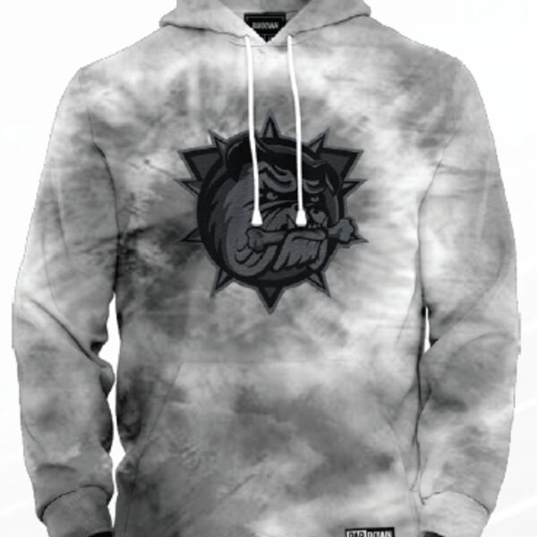 Brantford Bulldogs Tie Dye Sublimated Streetwear Hoodie Thumbnail