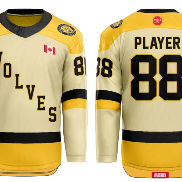 Waterloo Wolves Hybrid Hockey Jersey - Youth Thumbnail