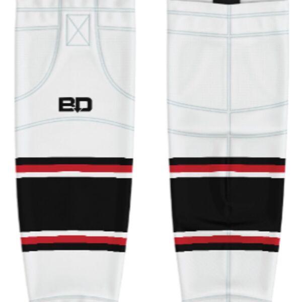 Jr. Inferno-GHC-Sublimated Hockey Socks - A3-White - Adult Thumbnail