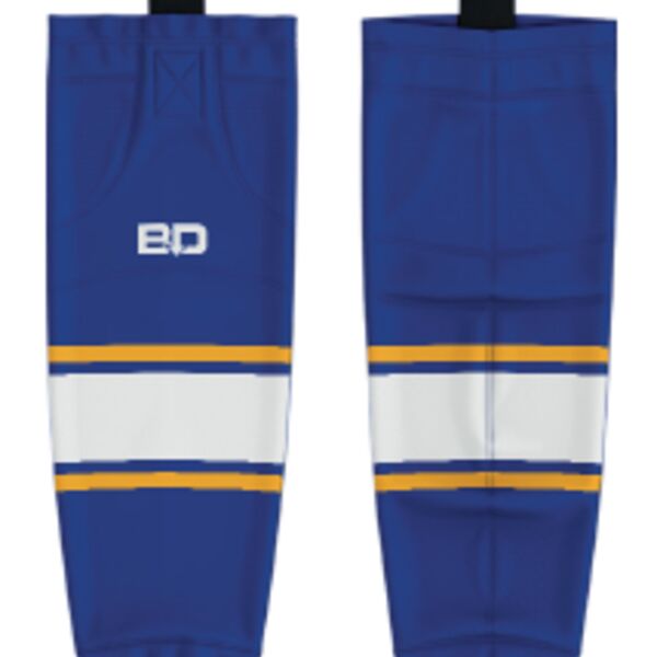 Tri Cities Female Ice Hockey Sublimated Hockey Socks - Blue Thumbnail