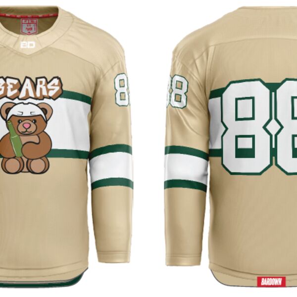 The Bears Sublimated Hockey Jersey - Adult Thumbnail