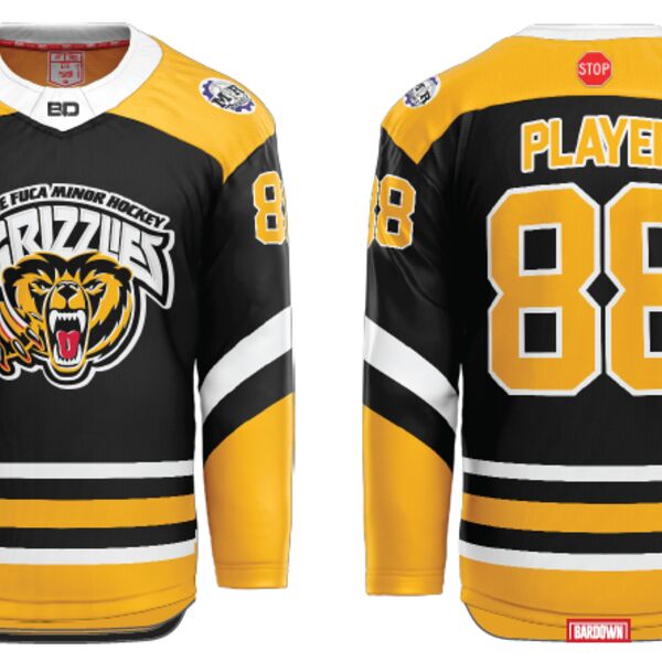 JDF Grizzlies U6 Sublimated Hockey Jersey Thumbnail