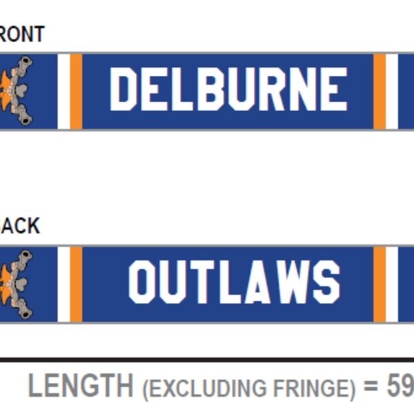 Delburne Outlaws Classic 2.0 Scarf Thumbnail