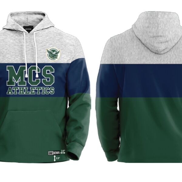 Muskoka Christian School Tri Colour Block Hoodie Thumbnail