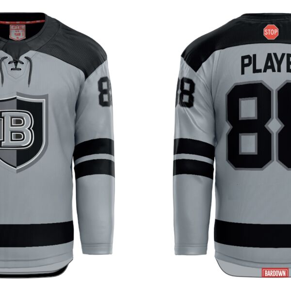 Brant Battalion Cut & Sew Hockey Jersey with Laces - Youth Thumbnail