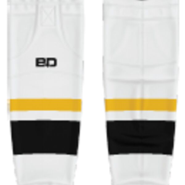 Stony Plain Eagles Cut and Sew Hockey Socks - White Thumbnail