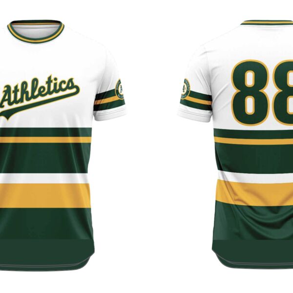 North Toronto Athletics Retro Crewneck Sublimated Baseball Jersey w/ droptail - Youth Thumbnail