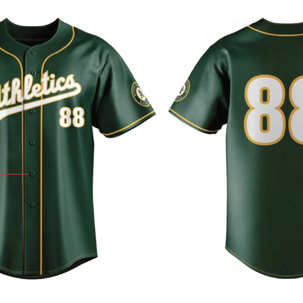 North Toronto Rep Sublimated Full Button Baseball Jersey - Youth Thumbnail