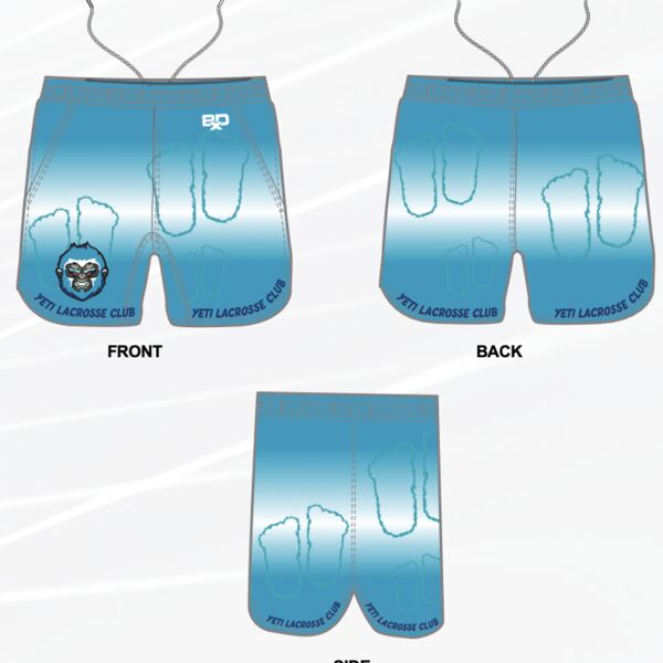 Jr Yeti Lacrosse Shorts NO NUMBER Thumbnail